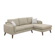 Infini Right Sided Fabric Sofa & Chaise Set in Ivory