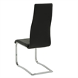 7 Pcs Dining Set T-shape Glossy White Dining Table with 6 Faux Leather Chairs