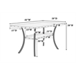 7 Pieces Casual Wooden Counter Height Dining Set- Dining Room Table and 6 Chairs