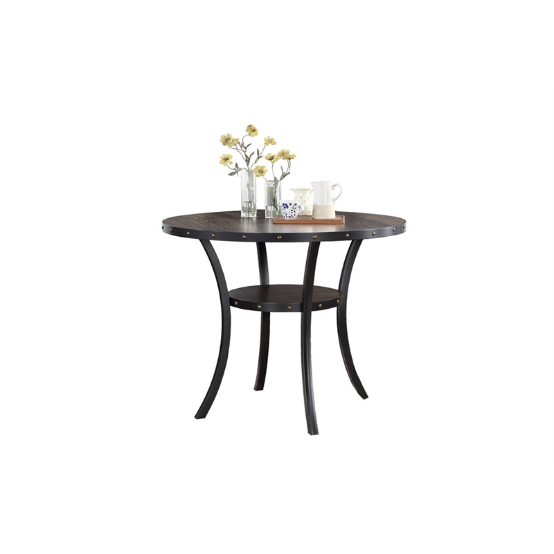 5 Pieces Counter Height Wooden Dining Set- Dining Table & 4 Kitchen Chairs