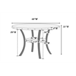 5 Pieces Casual Wooden Dining Set- Dining Room Round Table and 4 Kitchen Chairs