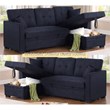 Reversible Sleeper Sectional Sofa with Storage Chaise and Pull Out Sleeper Bed