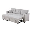 Reversible Sleeper Sectional Sofa with Storage Chaise and Pull Out Sleeper Bed