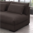 Corduroy 6 Seater Modern Sofa Couches with Ottoman