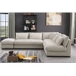 Corduroy 6 Seater Modern Sofa Couches with Ottoman