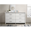 6-Drawer Dresser Buffet Wood Storage Cabinet for Bedroom Living Room or Office