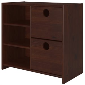 donco kids circles 3 shelf 2 drawer wooden chest 780c