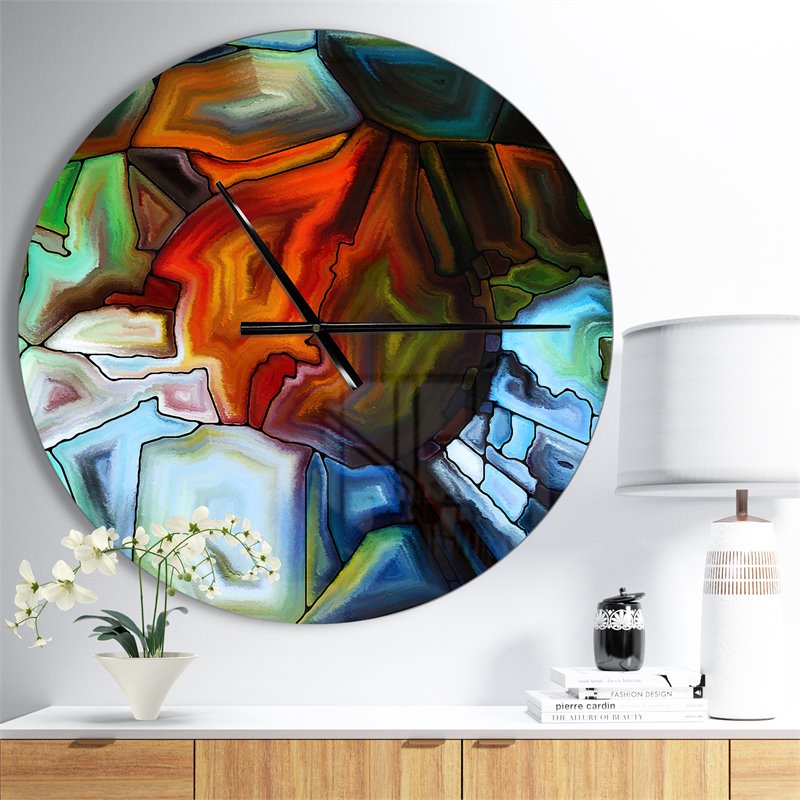 abstract stained glass design