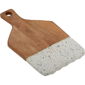 leeds & co natural brown terrazzo decorative cutting board