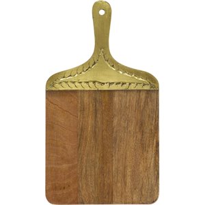 leeds & co brown wood natural decorative cutting board