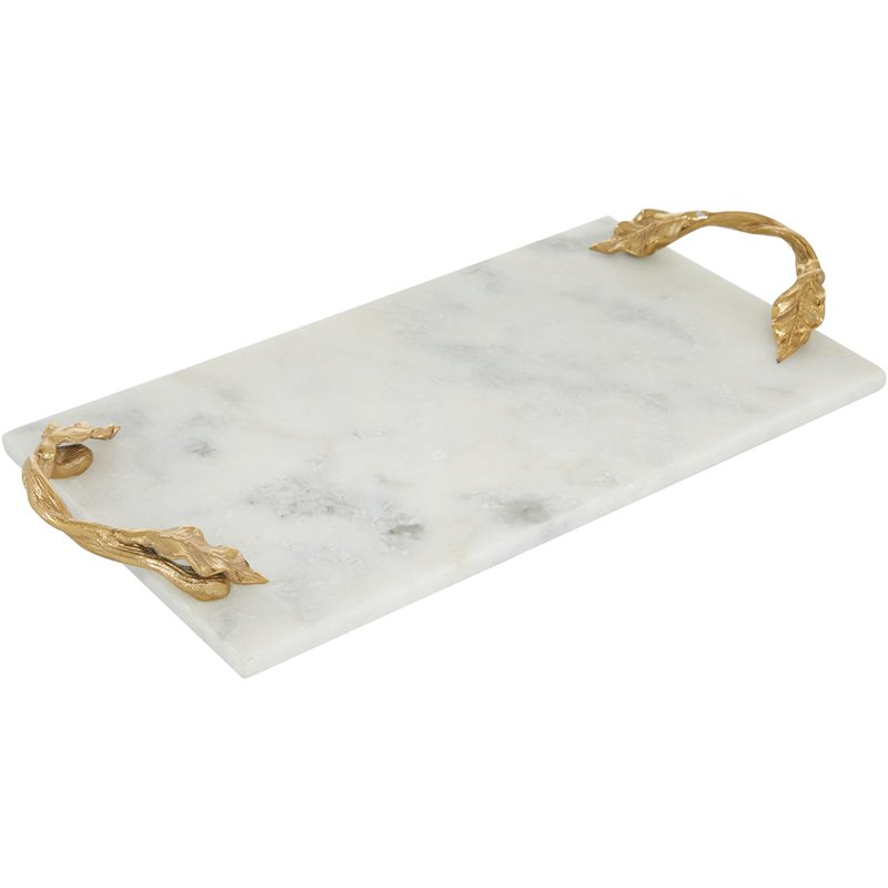 Signature Design by Ashley Derex Modern Serving Tray with Mirrored Base Gold 