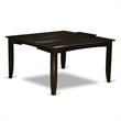 East West Furniture Parfait Square Wood Dining Table in Cappuccino