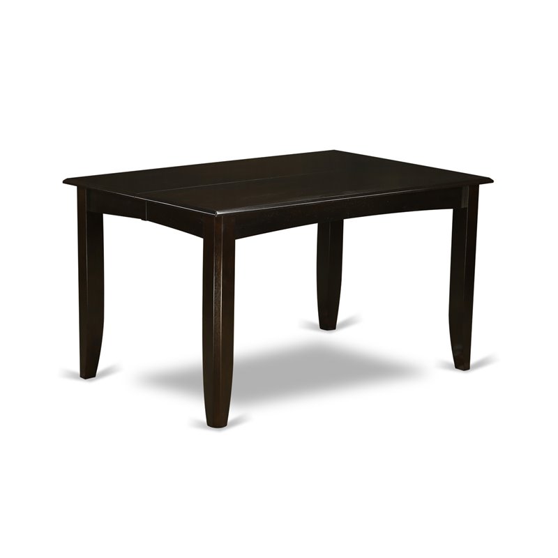 East West Furniture Parfait Square Wood Dining Table in Cappuccino