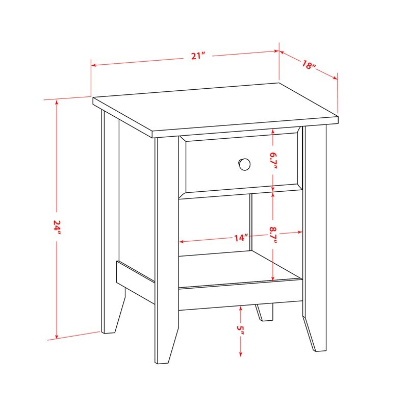 East West Furniture 3-piece Wood King Bedroom Set in Brown/Antique Walnut