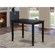 East West Furniture Buckland Rectangular Wood Counter Height Table in Black