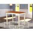 East West Furniture Yarmouth Wood Counter Height Table in Cream/Cherry