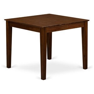 East West Furniture 36&quot Traditional Asian Hardwood Dining Table in Walnut