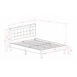 East West Furniture 3-piece Wood Fannin Bedroom Set in Beige/Burgundy
