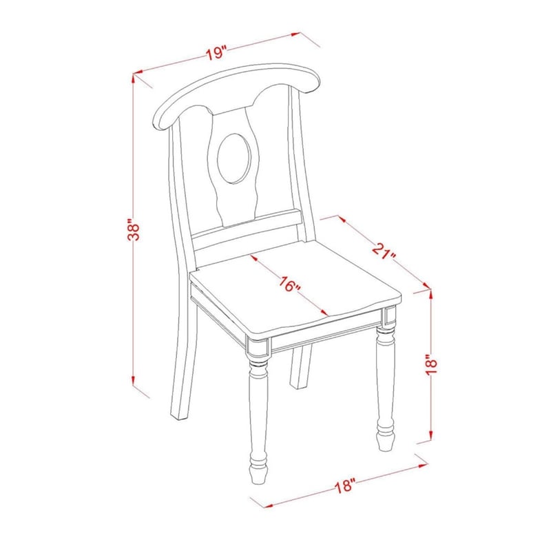 East West Furniture Napoleon 10