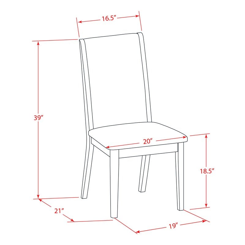East West Furniture Lancy 39