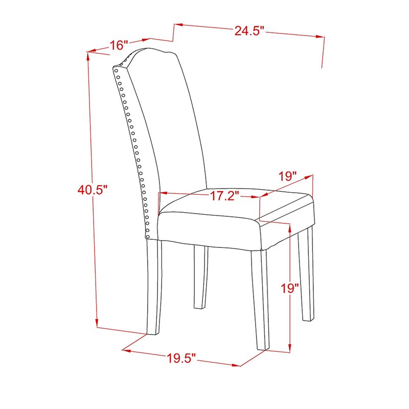 East West Furniture Encinal 40