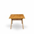 East West Furniture Traditional Wood Patio Dining Table in Natural Oil