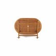 East West Furniture Diboll Oval Wood Patio Dining Table in Natural Oil