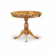East West Furniture Antique Wood Dining Table with Pedestal Legs in Natural