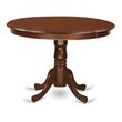 East West Furniture Hartland Round Wood Dining Table in Mahogany