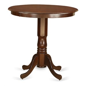 East West Furniture Jackson 36&quot Traditional Wood Dining Table in Mahogany