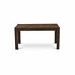 East West Furniture Celina Rectangular Wood Dining Table in Jacobean Brown
