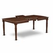East West Furniture Dover Wood Butterfly Leaf Dining Table in Mahogany