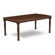 East West Furniture Dover Wood Butterfly Leaf Dining Table in Mahogany
