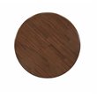 East West Furniture Antique Round Rubber Wood Dining Table in Walnut