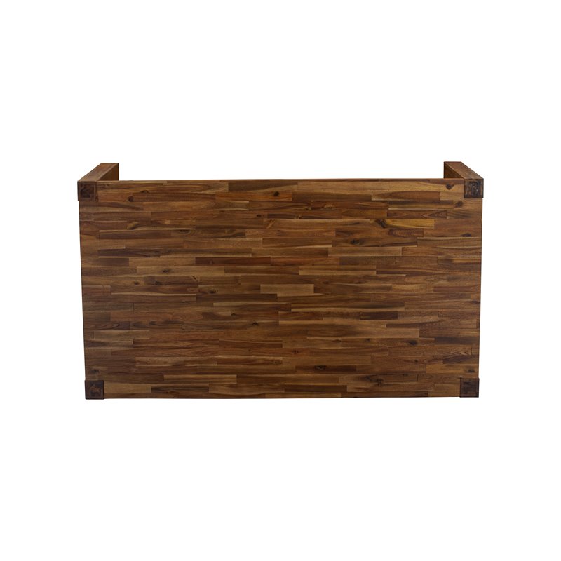 East West Furniture Lismore Rectangular Wood Dining Table in Walnut