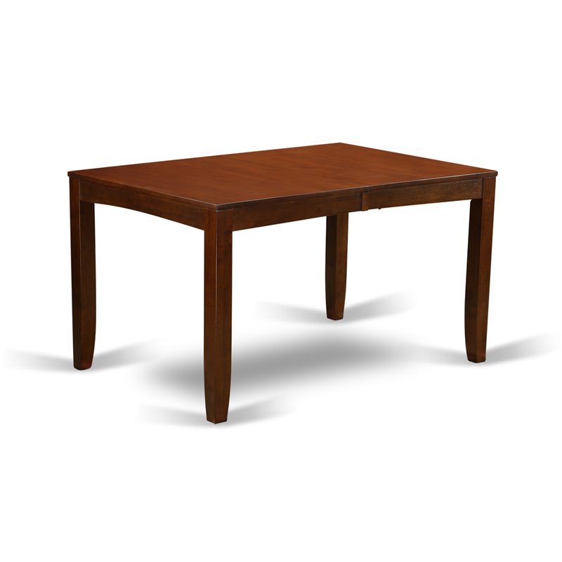 East West Furniture Lynfield Rectangular Wood Dining Table in Espresso