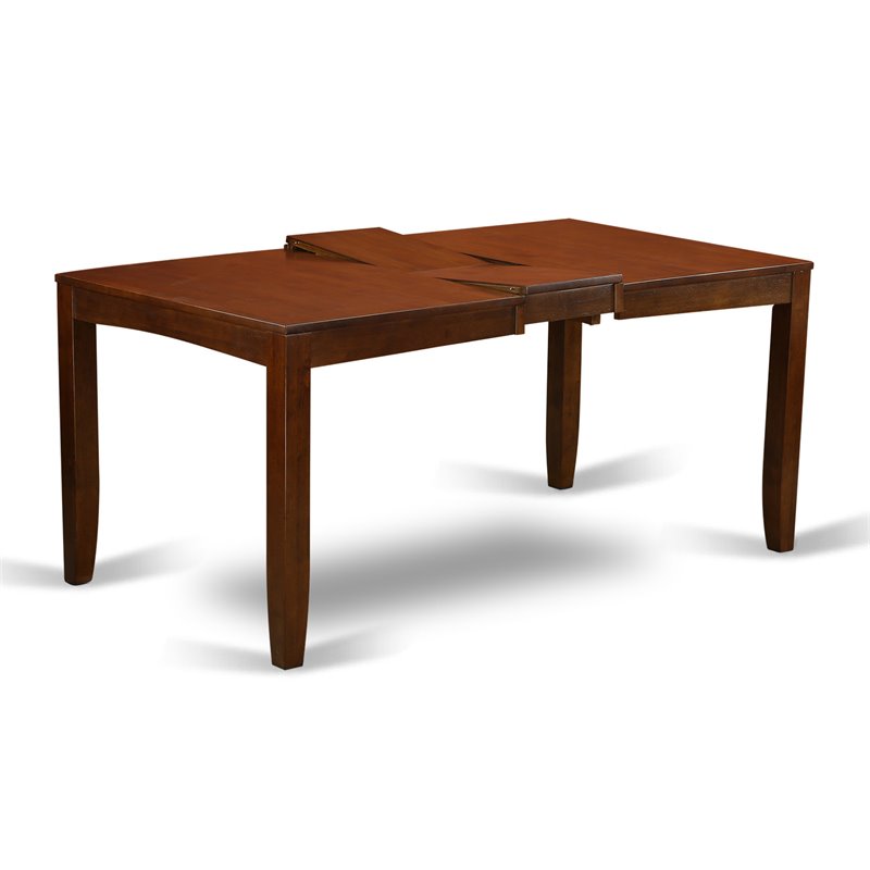 East West Furniture Lynfield Rectangular Wood Dining Table in Espresso