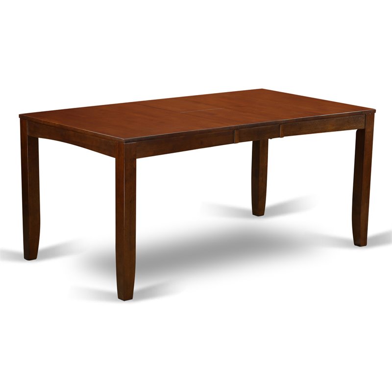 East West Furniture Lynfield Rectangular Wood Dining Table in Espresso