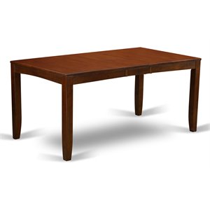 east west furniture lynfield rectangular wood dining table in espresso