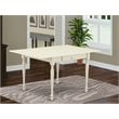 East West Furniture Monza Rectangular Wood Dining Table in Linen White