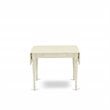 East West Furniture Monza Rectangular Wood Dining Table in Linen White