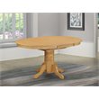 East West Furniture Avon Oval Wood Butterfly Leaf Dining Table in Oak
