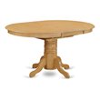 East West Furniture Avon Oval Wood Butterfly Leaf Dining Table in Oak