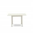 East West Furniture Norden Rectangular Wood Dining Table in Linen White