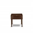 East West Furniture Norden Rectangular Wood Dining Table in Mahogany