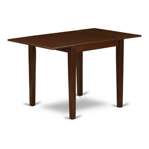 east west furniture norden rectangular wood dining table in mahogany