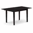East West Furniture Norfolk Rectangular Wood Dining Table in Black