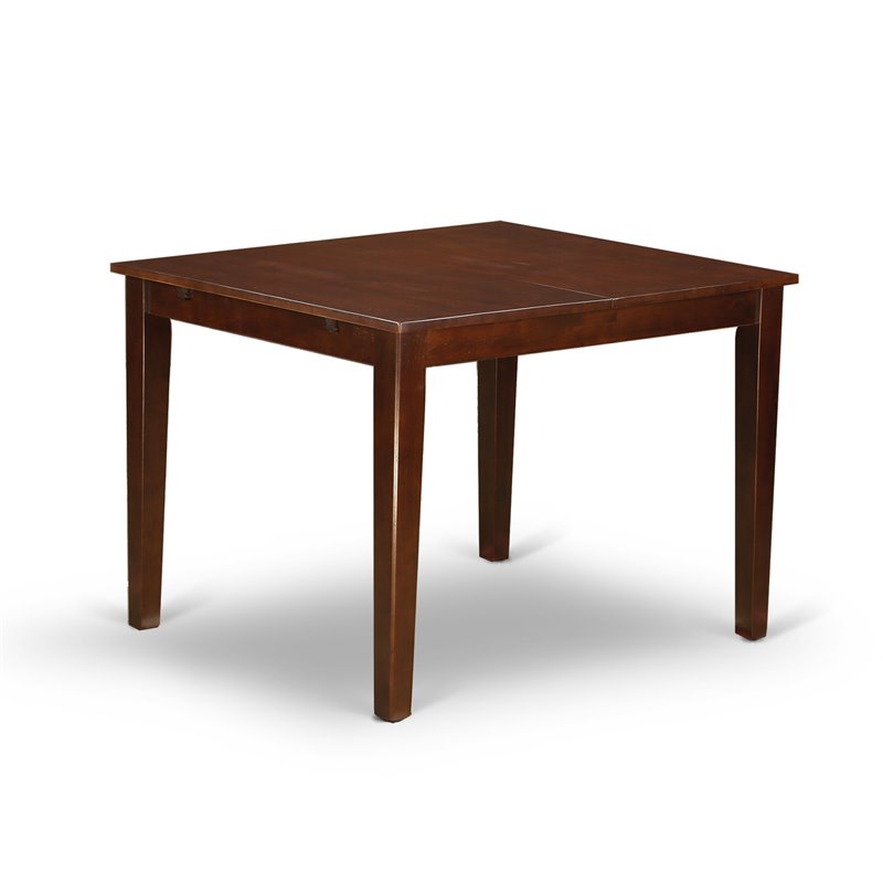 East West Furniture Norfolk Wood Butterfly Leaf Dining Table in Mahogany