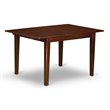 East West Furniture Norfolk Wood Butterfly Leaf Dining Table in Mahogany