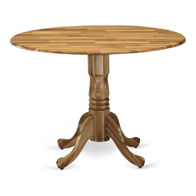 East West Furniture Dublin Traditional Wood Dining Table in Natural